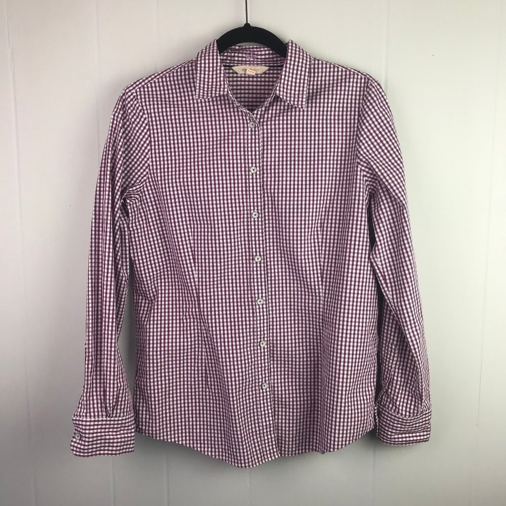 Brooks Brothers | Size 10. Berry and White Gingham
